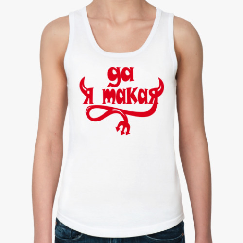 Женская майка с принтом ангел