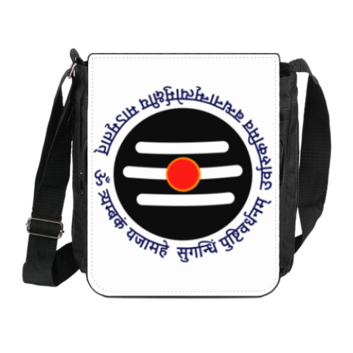 Сумка на плечо (мини-планшет) с принтом МахамритьюнДжаяя мантра